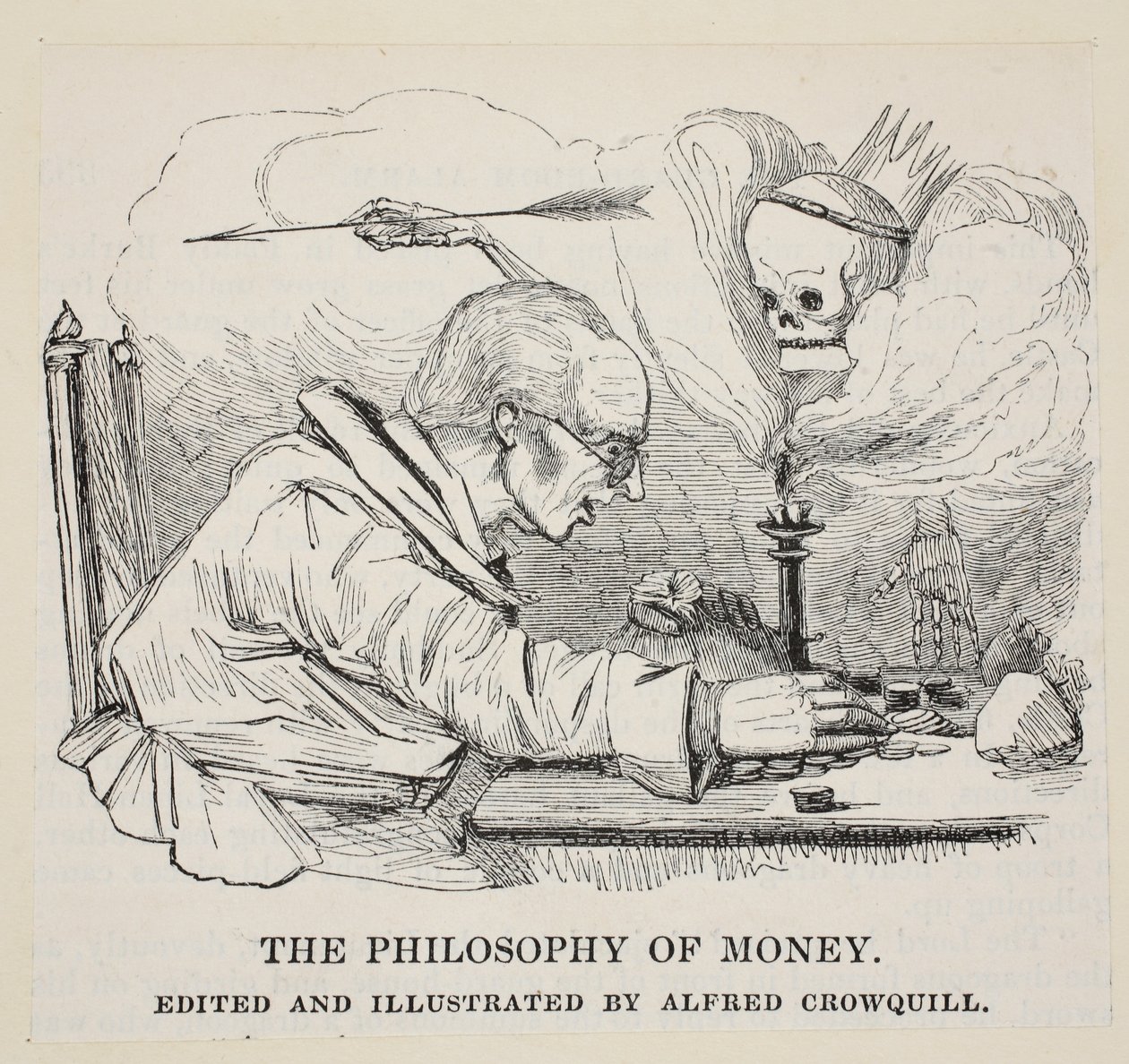 A pénz filozófiája, kocsma. C. 1842 alkotó: Alfred Crowquill