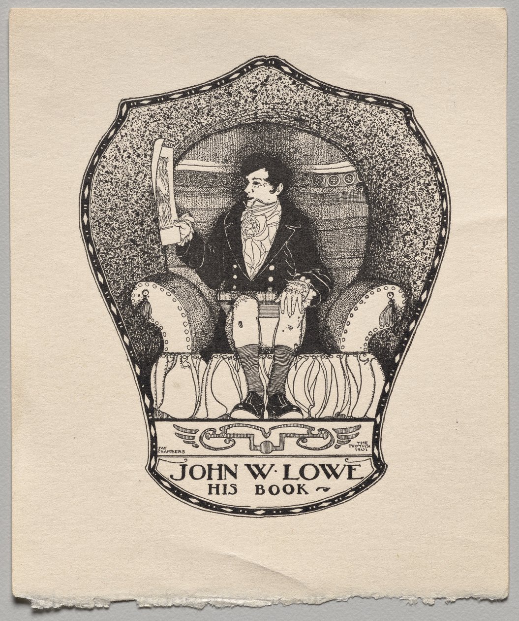 Könyvtábla: John W. Lowe alkotó: Alfred Dawson