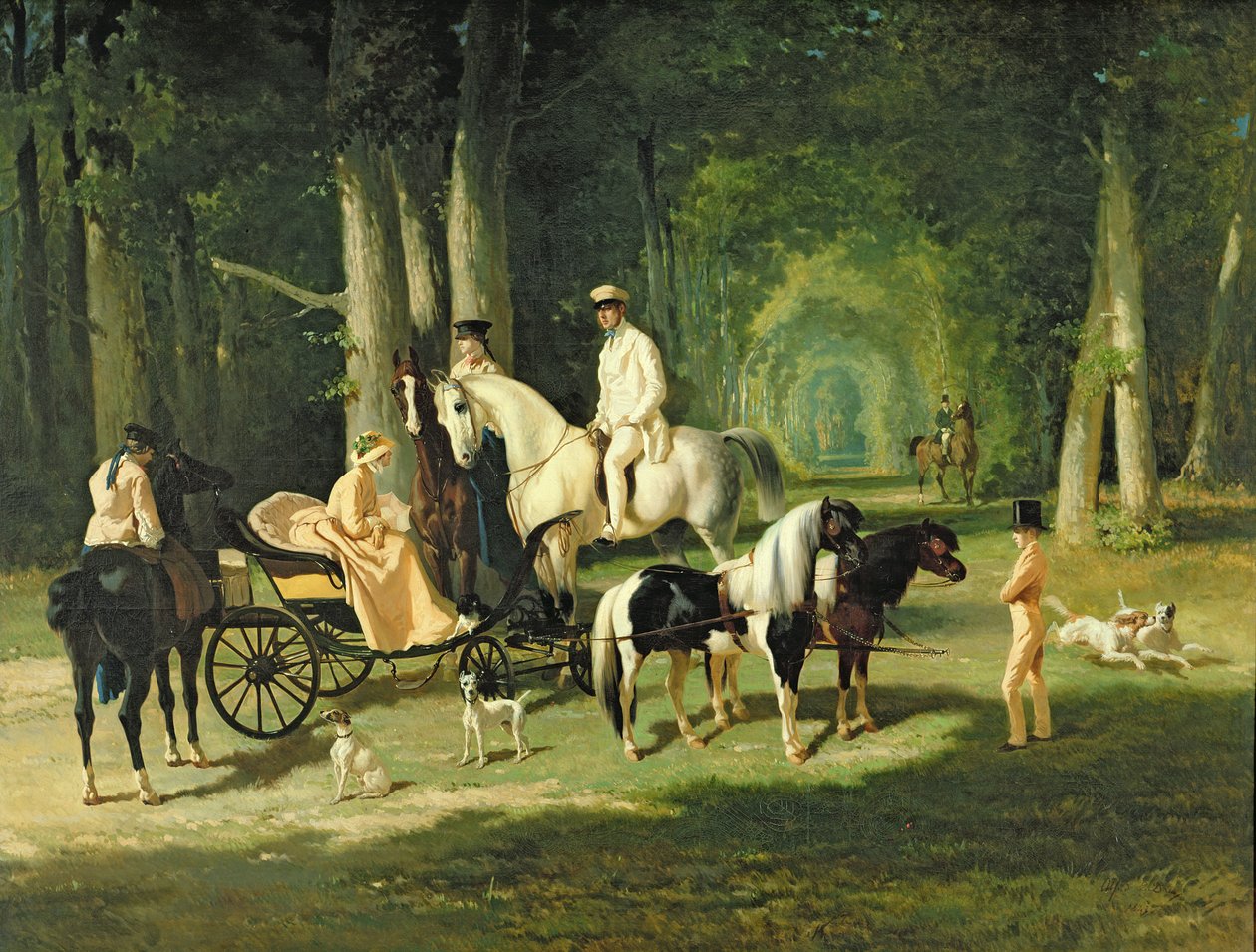 Mr. és Mrs. A Mosselman és két lányuk alkotó: Alfred Dedreux