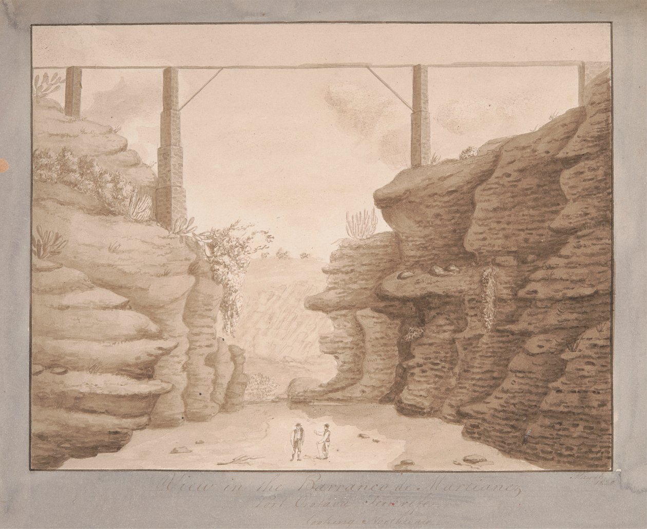 Kilátás a Barracano de Martianez-re, Port Orotava, Tenerife, észak felé néz alkotó: Alfred Diston