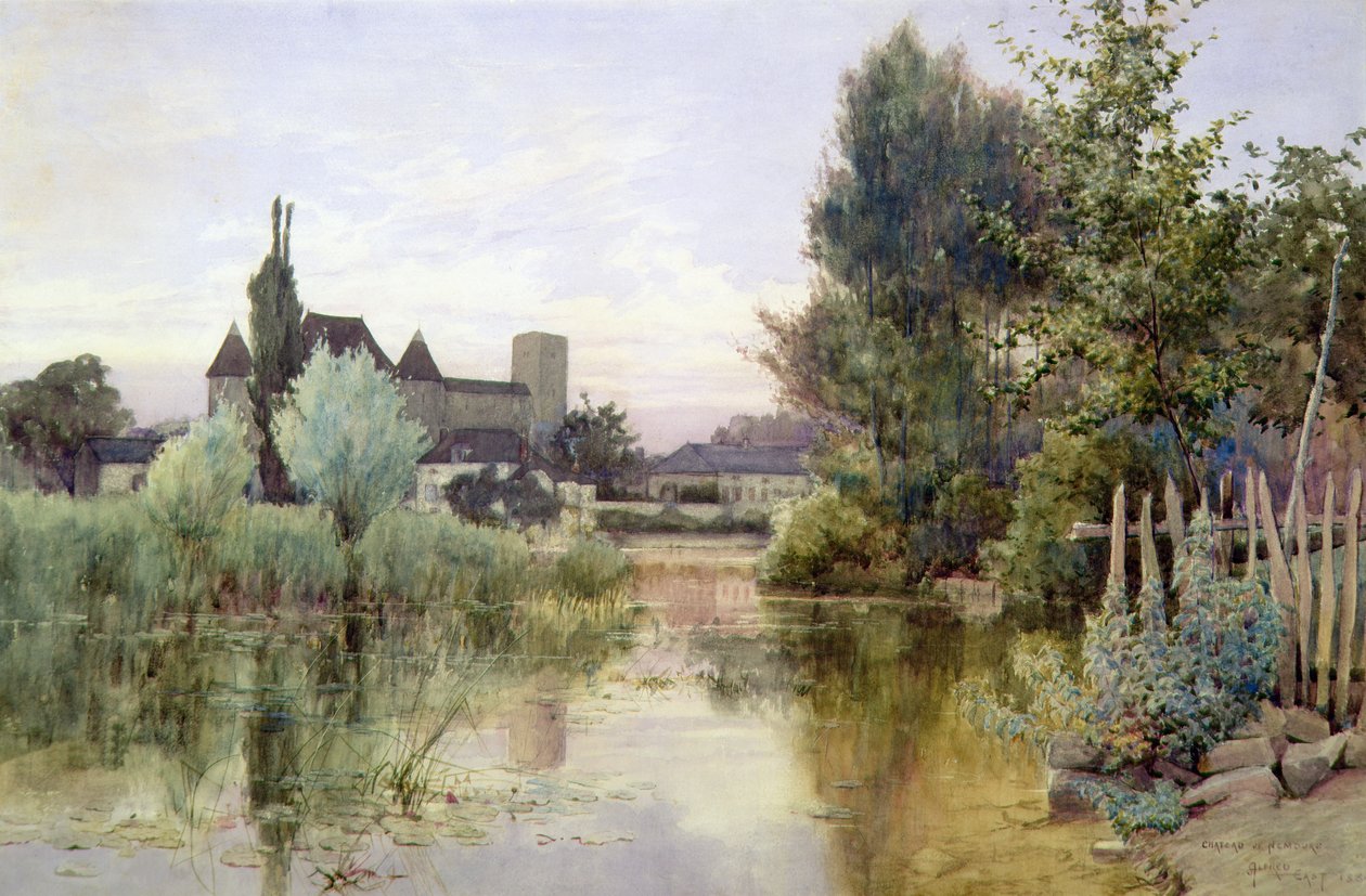 Chateau de Nemours alkotó: Alfred East