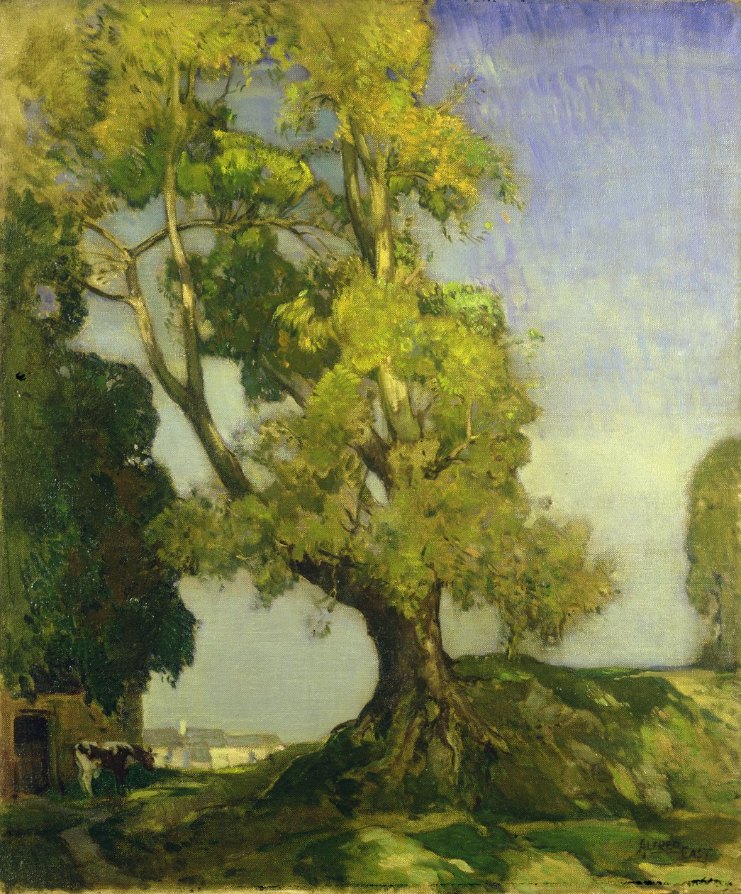 Nyári táj (olaj, vászon) alkotó: Alfred East