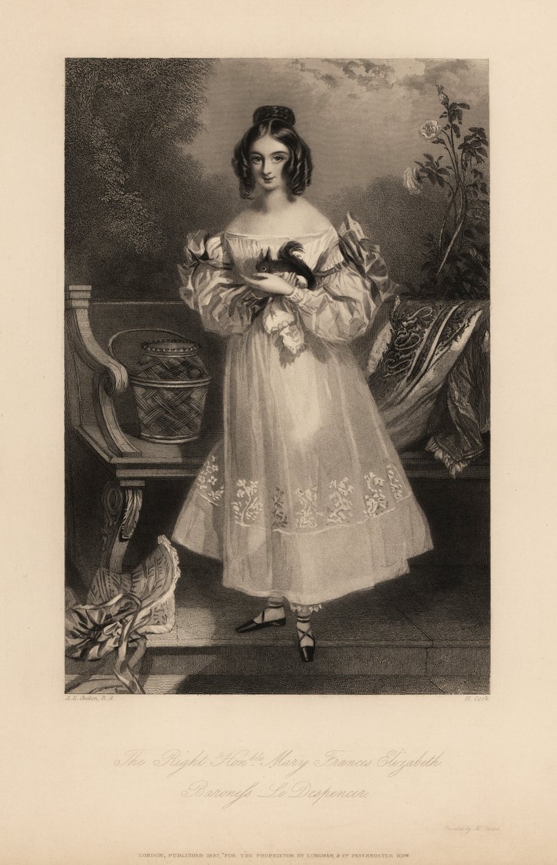 Mary Frances Elizabeth Stapleton alkotó: Alfred Edward (after) Chalon