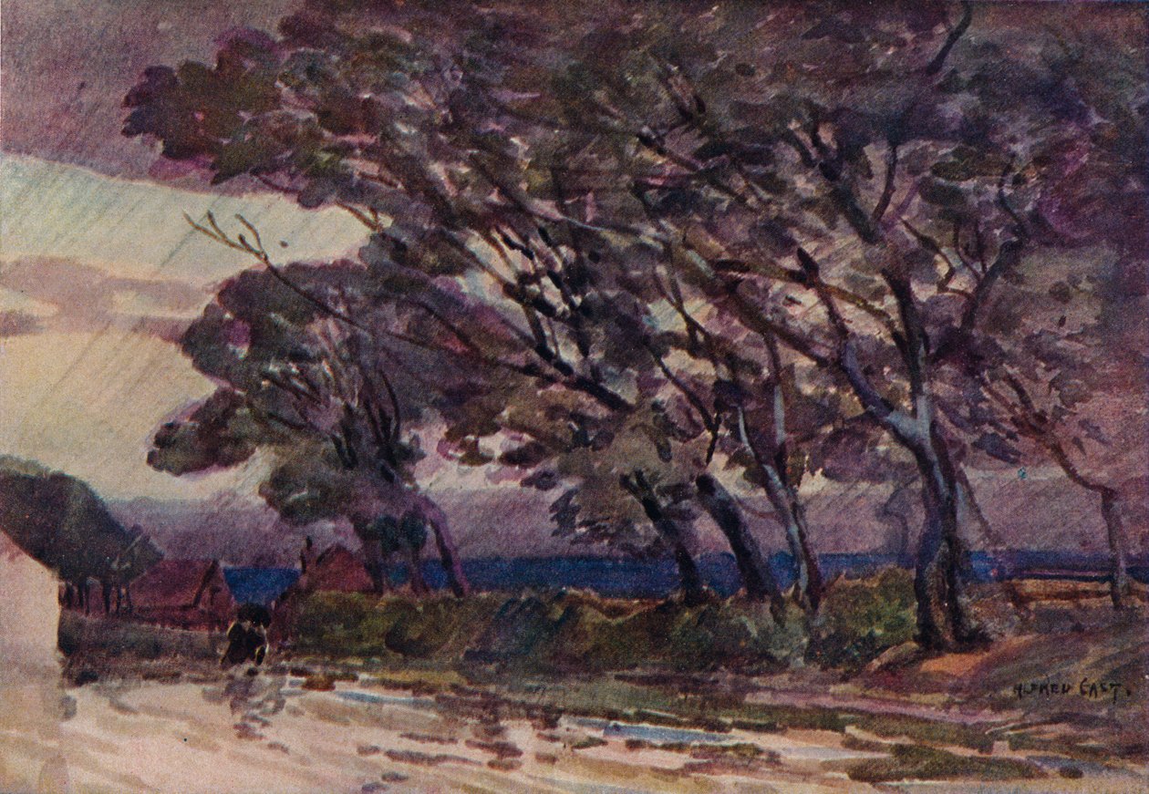 Viharos este, 1890 alkotó: Alfred East
