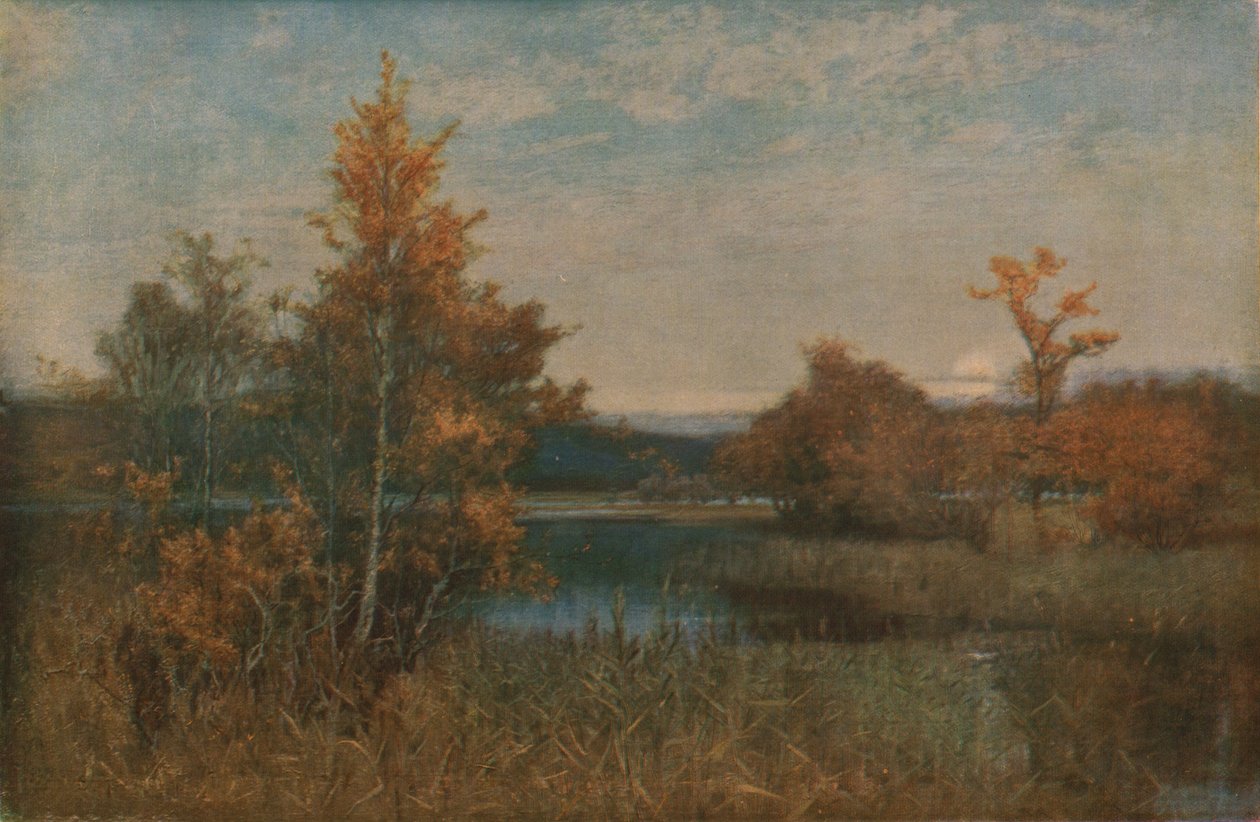 Egy őszi utófény, 1886, 1930. alkotó: Alfred East