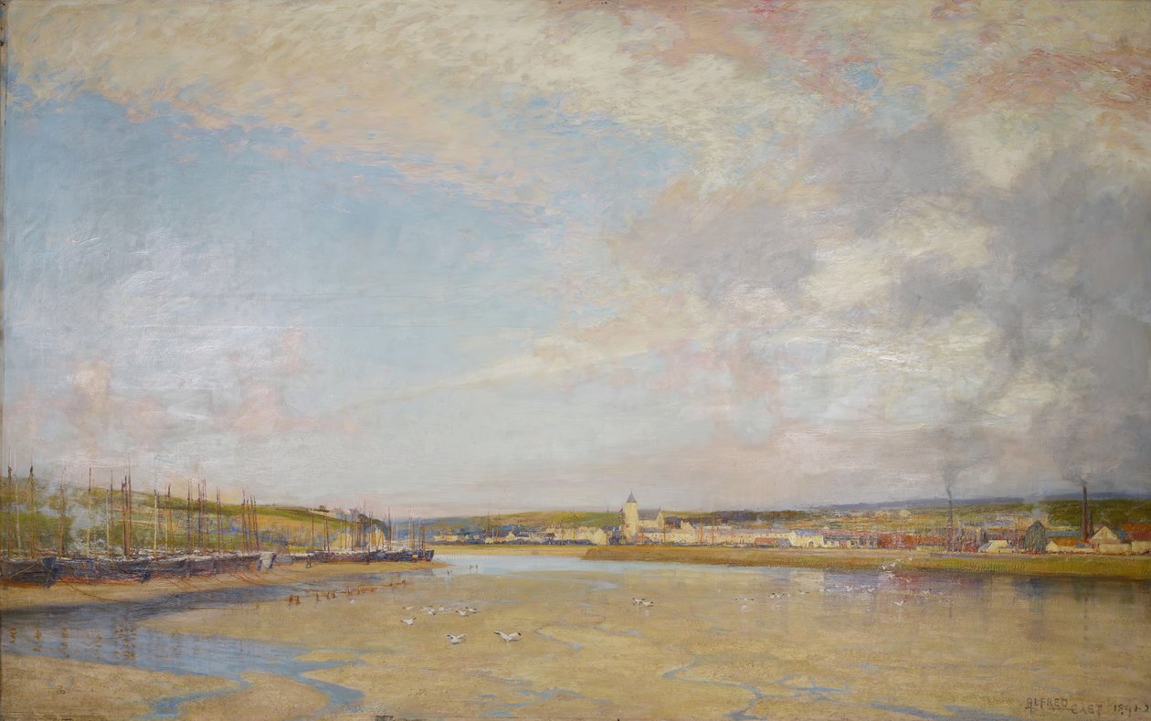 Hayle Lelantból, Cornwallból, 1892. alkotó: Alfred Edward East