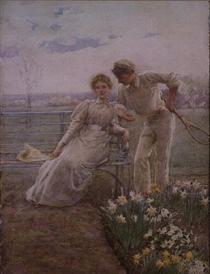 Romantikus figyelemelterelés alkotó: Alfred Edward Emslie