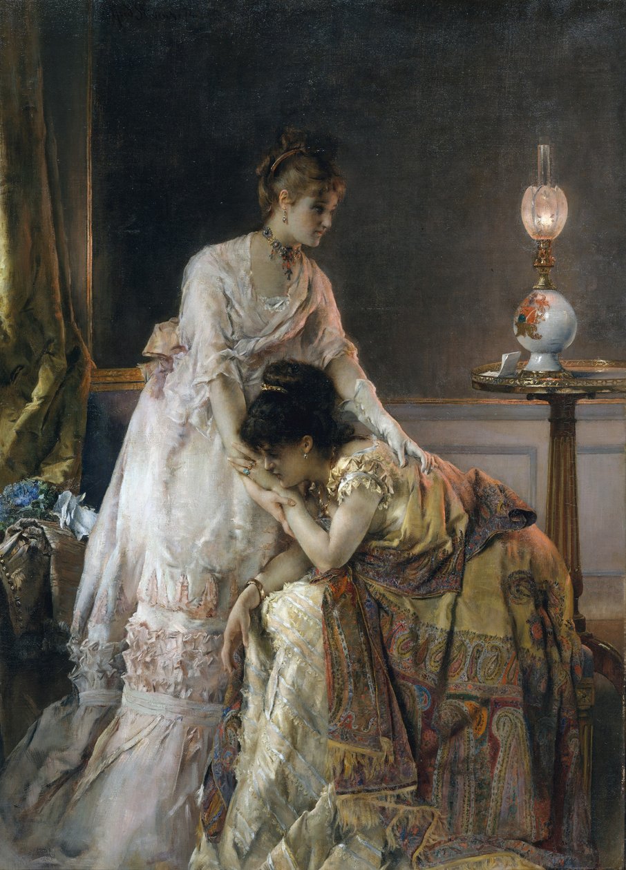 A bál után alkotó: Alfred Emile Stevens
