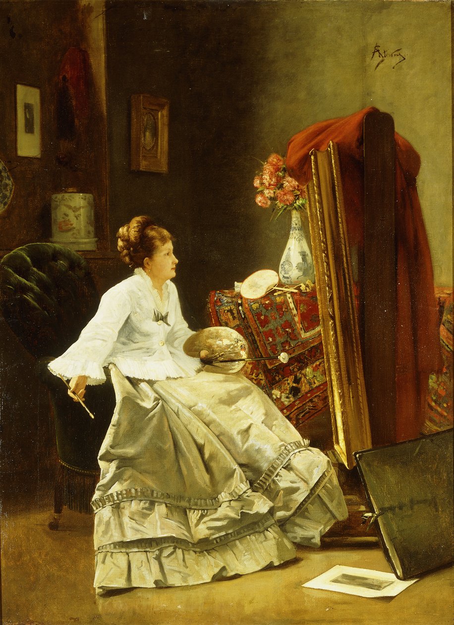 Művész munka közben alkotó: Alfred Emile Stevens