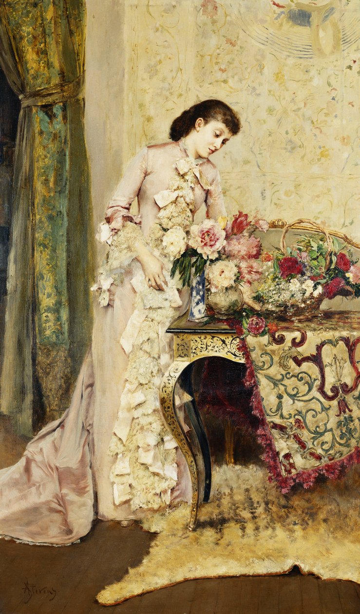 Virágkötészet, alkotó: Alfred Emile Stevens