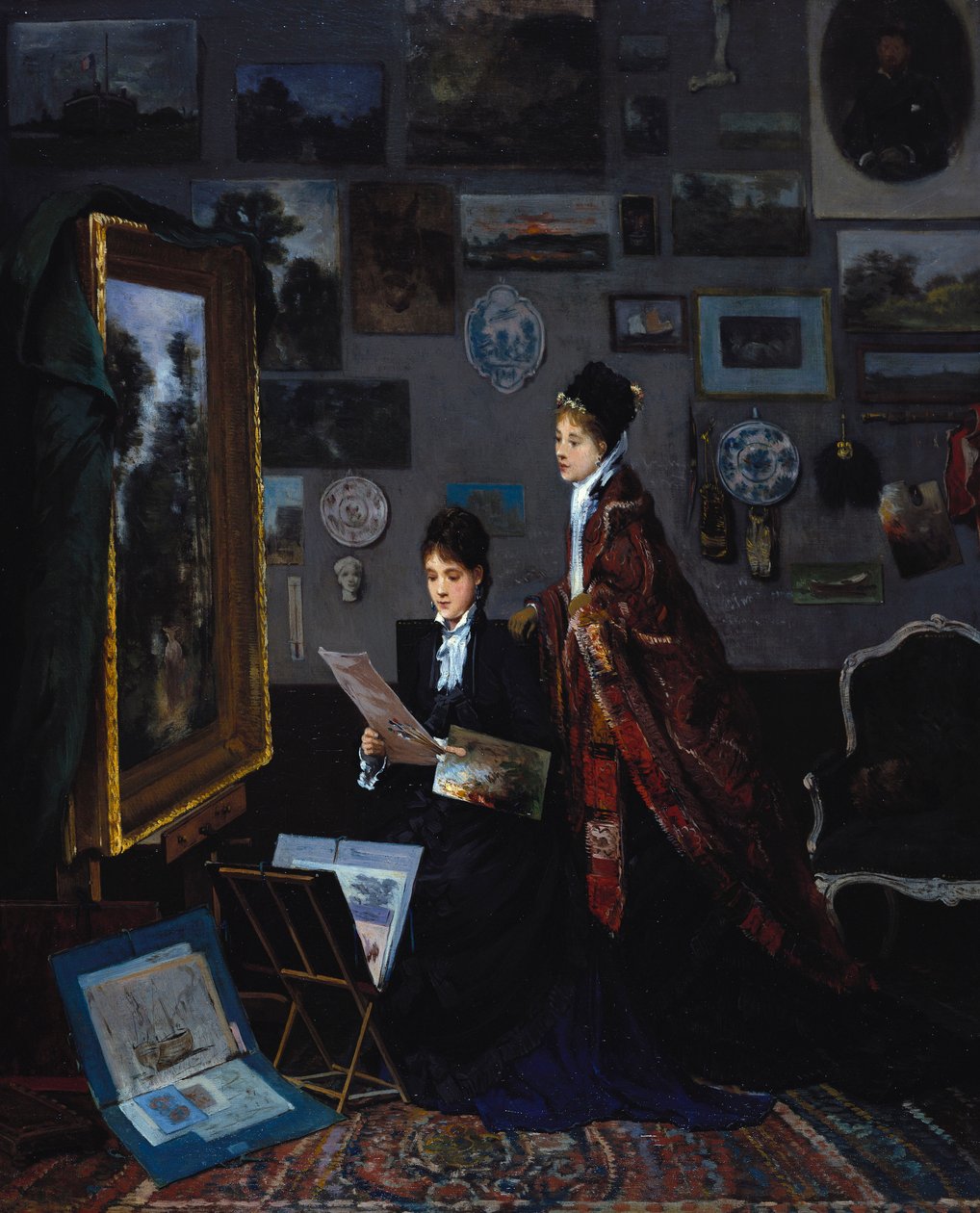 A Stúdióban alkotó: Alfred Emile Stevens