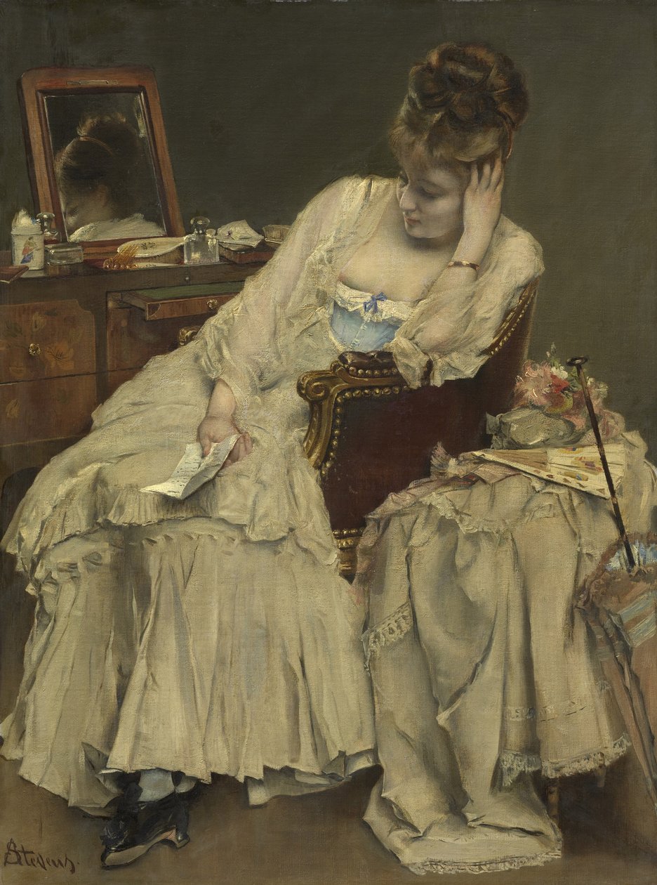 Emlékek és sajnálkozások, 1874 körül alkotó: Alfred Emile Stevens