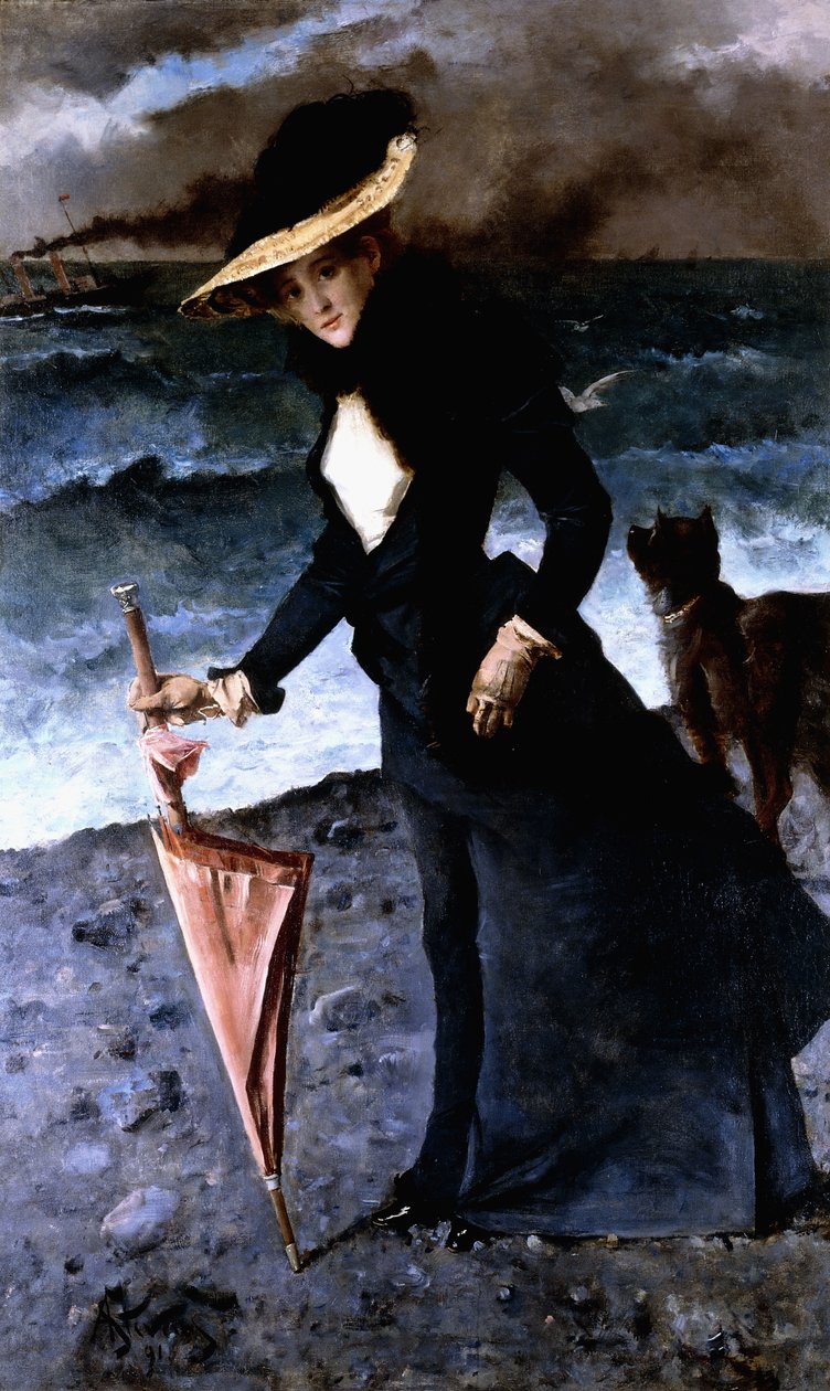 The Gale, 1891 alkotó: Alfred Emile Stevens