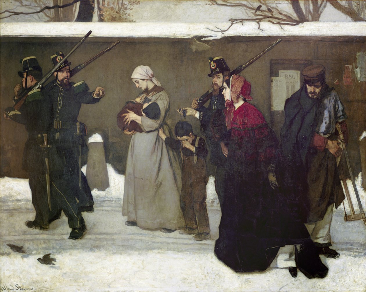 Amit Vagrancy-nak vagy Vincennes-i vadászoknak hívnak, 1854 alkotó: Alfred Emile Stevens