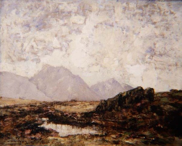 A Perthshire-i Felföldön alkotó: Alfred Gibson William