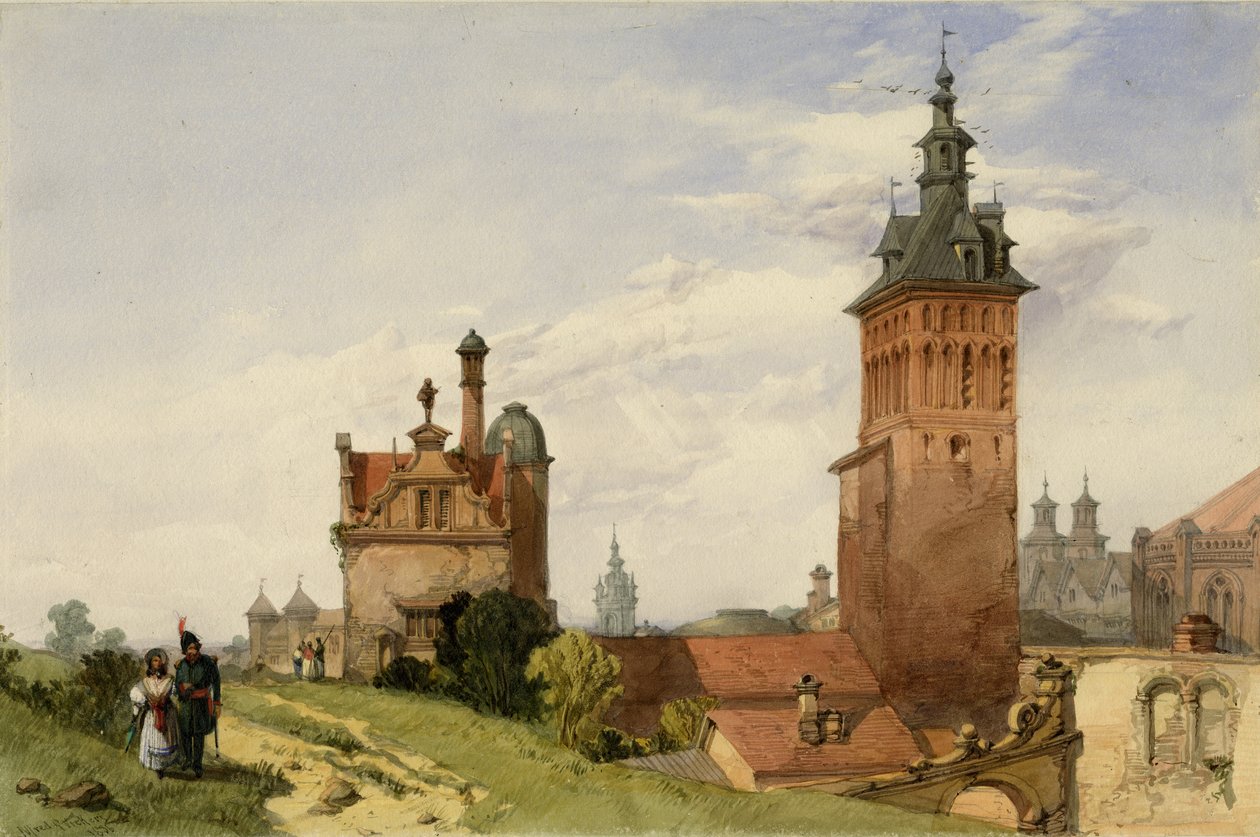 Kilátás Moszkva mellett, 1836 (wc papíron) alkotó: Alfred Gomersal Vickers