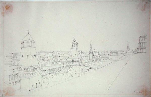 Moszkva, 1827 alkotó: Alfred Gomersal Vickers