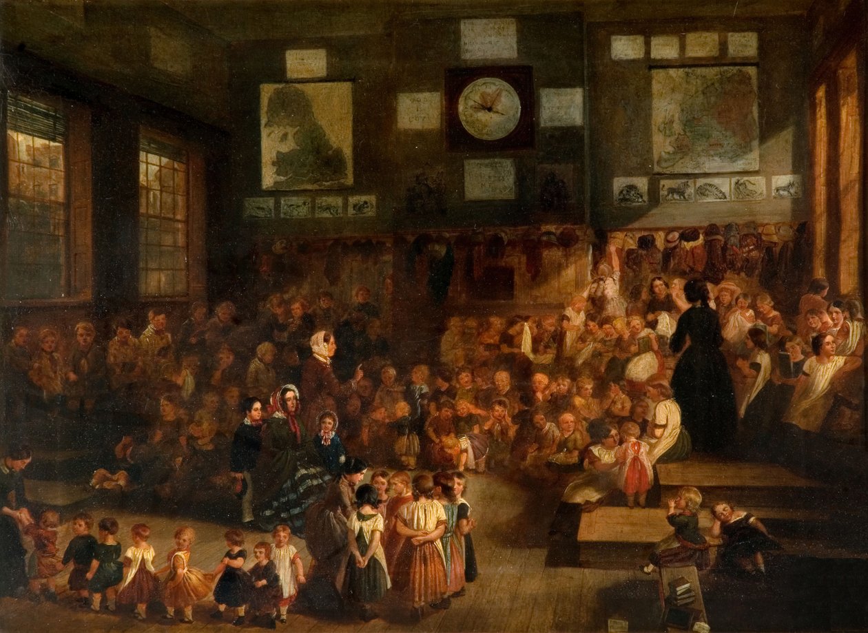 Ann Street School, Birmingham, 1855. alkotó: Alfred H. Green