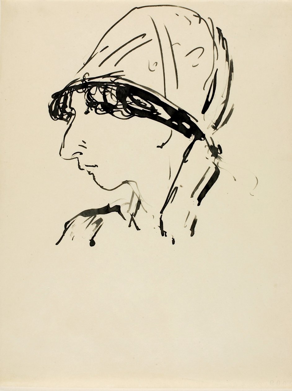 Egy lány feje alkotó: Alfred H. Maurer