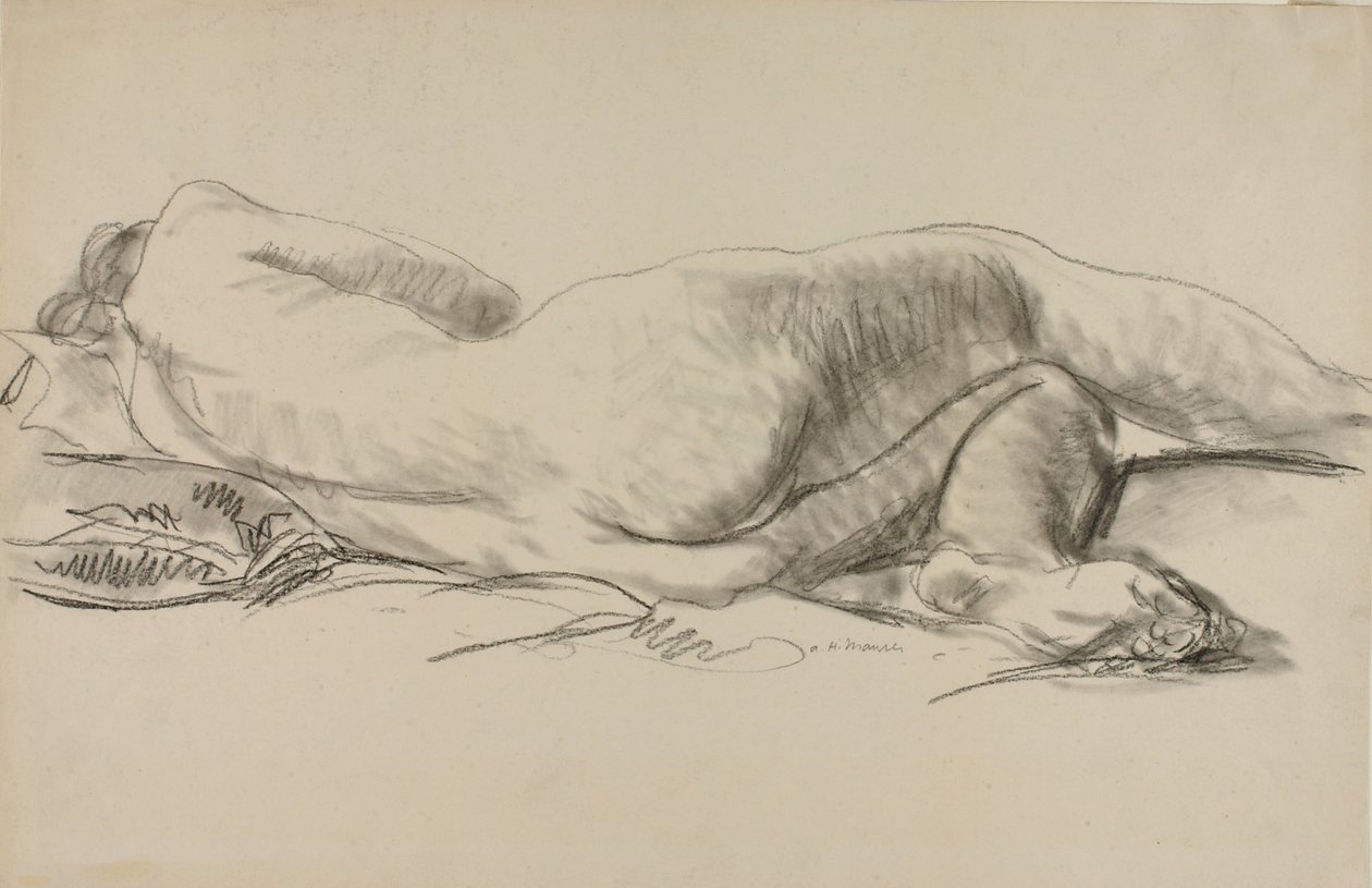 Fekvő akt alkotó: Alfred H. Maurer
