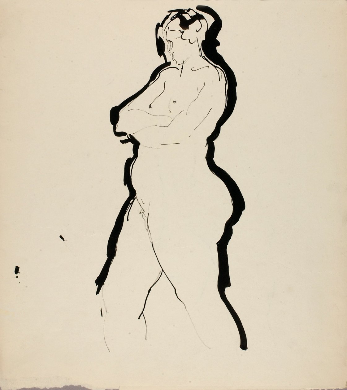 Álló meztelenül alkotó: Alfred H. Maurer
