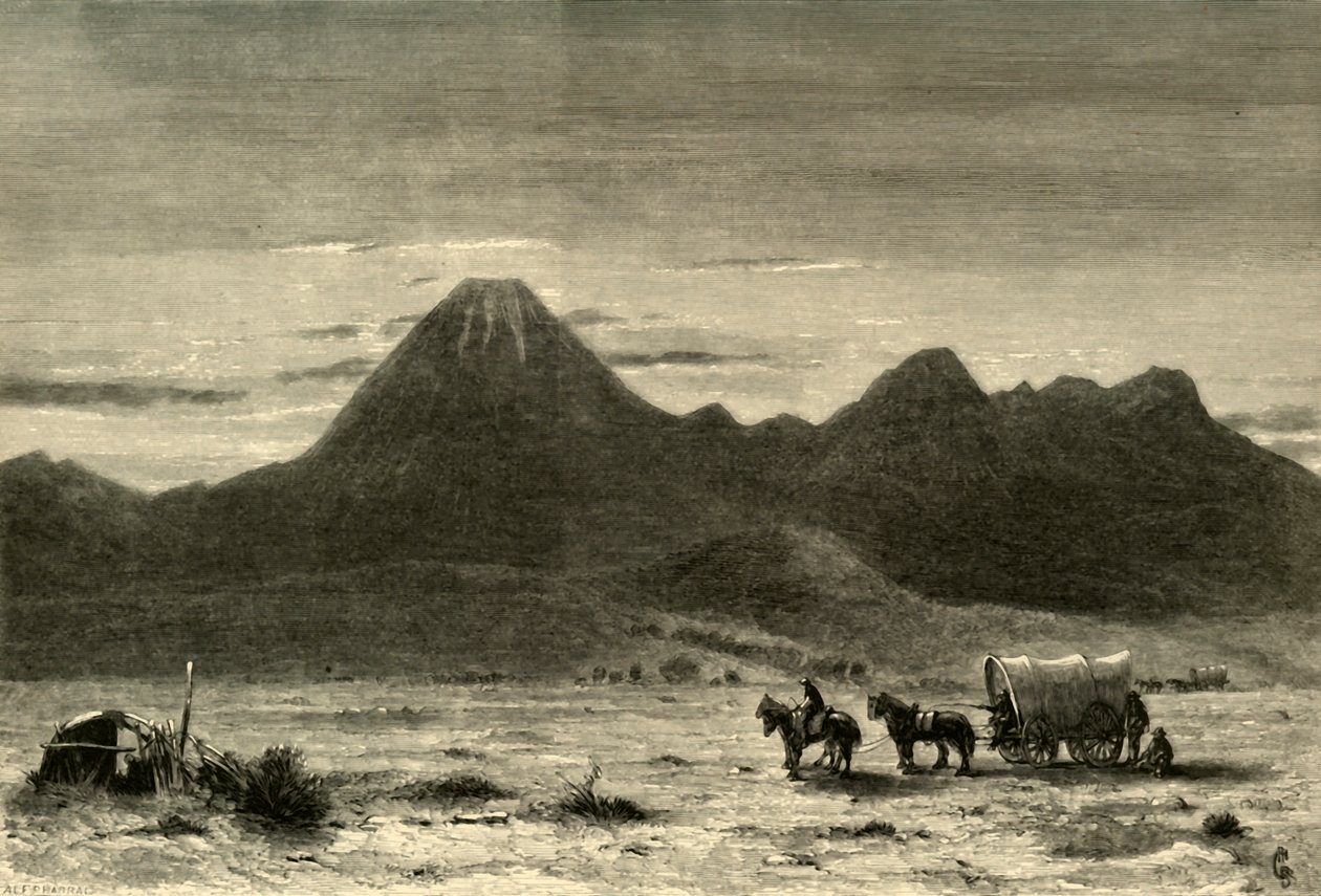 „Lassens Butte, Sacramento Valley”, 1872. alkotó: Alfred Harral