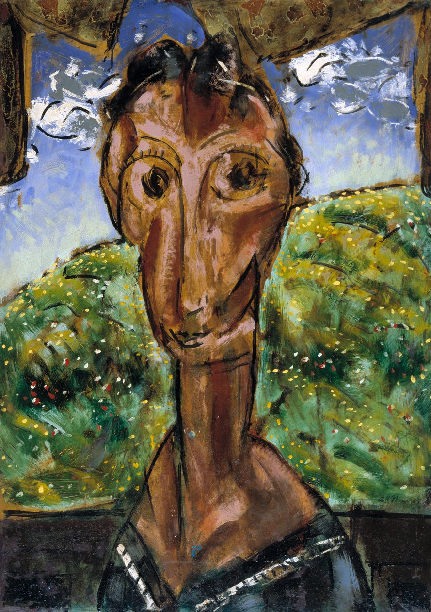 Egy nő feje, kb. 1929. alkotó: Alfred Henry Maurer