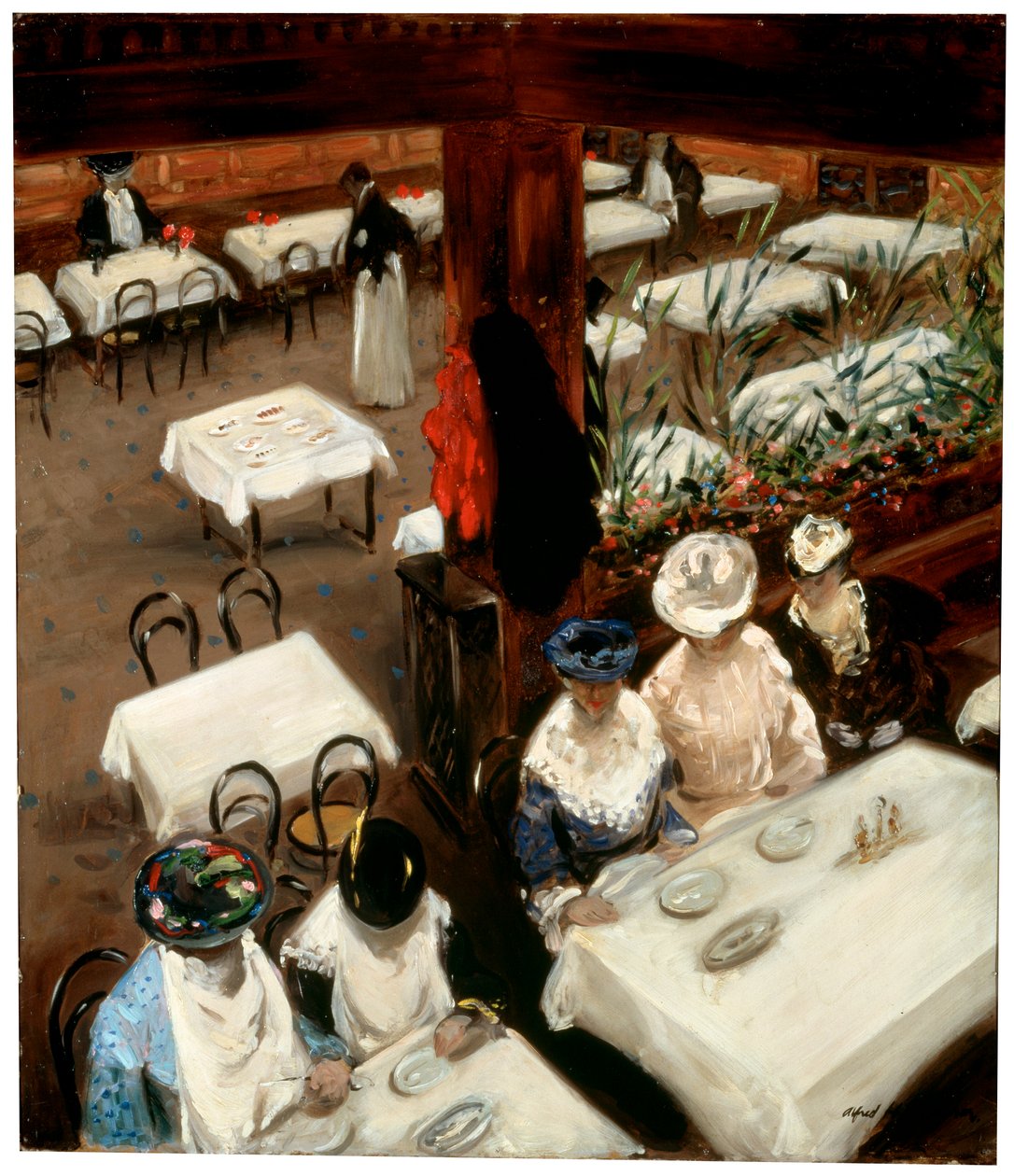 Egy kávézóban, 1905. alkotó: Alfred Henry Maurer