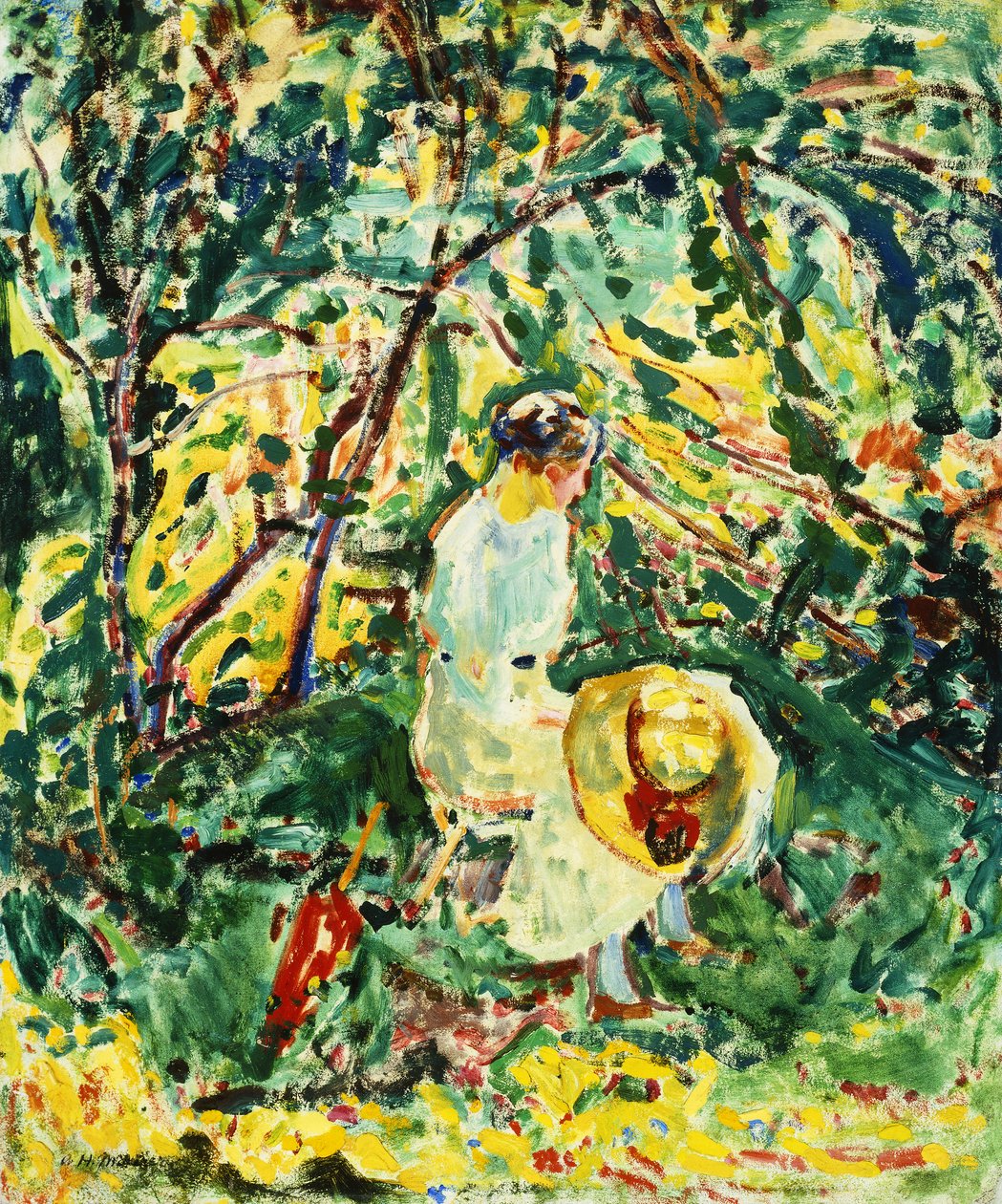 Nő a kertben, 1907 körül alkotó: Alfred Henry Maurer