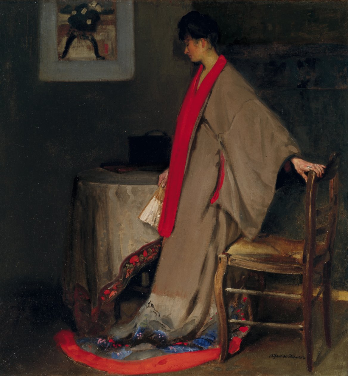 Fiatal nő kimonóban, 1901 körül alkotó: Alfred Henry Maurer