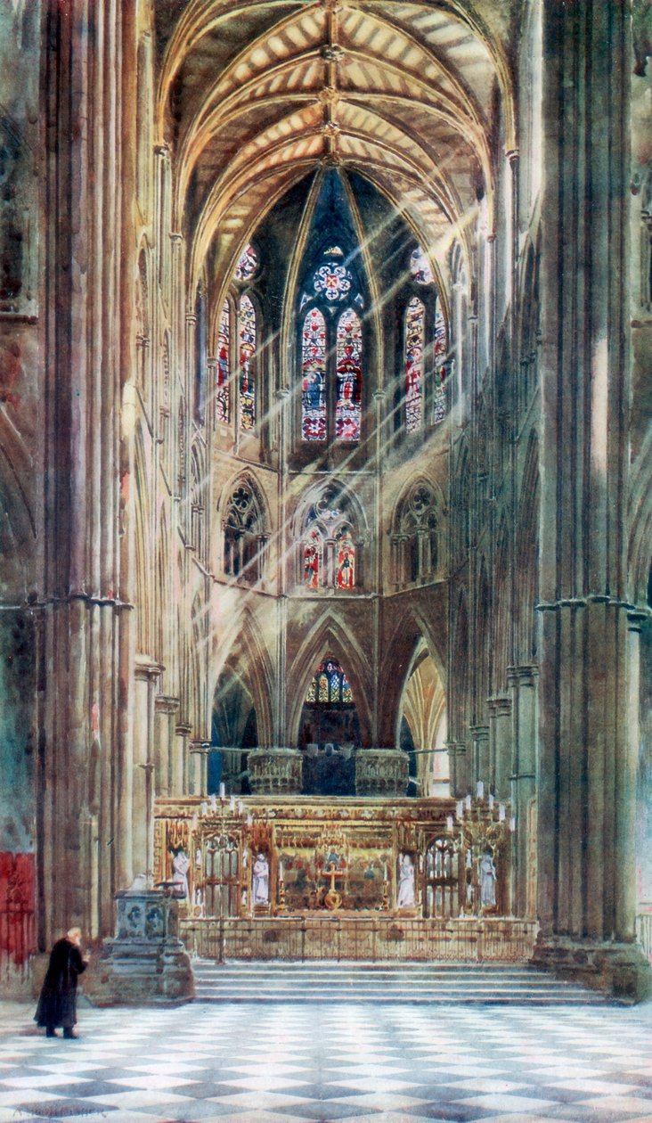 Westminster Abbey, London, 1902 alkotó: Alfred Hugh Fisher