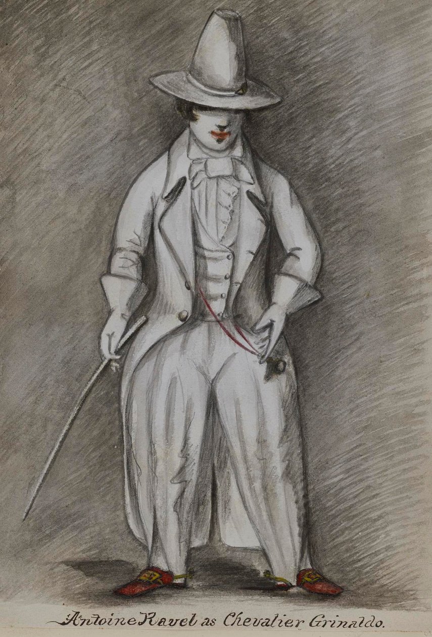 Antoine Ravel Chevalier Grinaldo szerepében alkotó: Alfred Jacob Miller