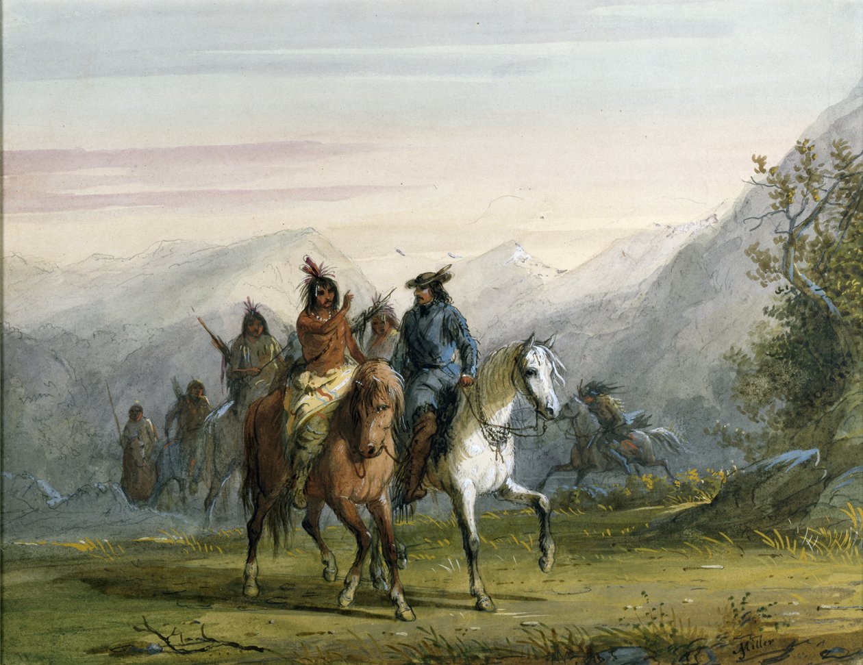 Jelnyelvi kommunikáció alkotó: Alfred Jacob Miller