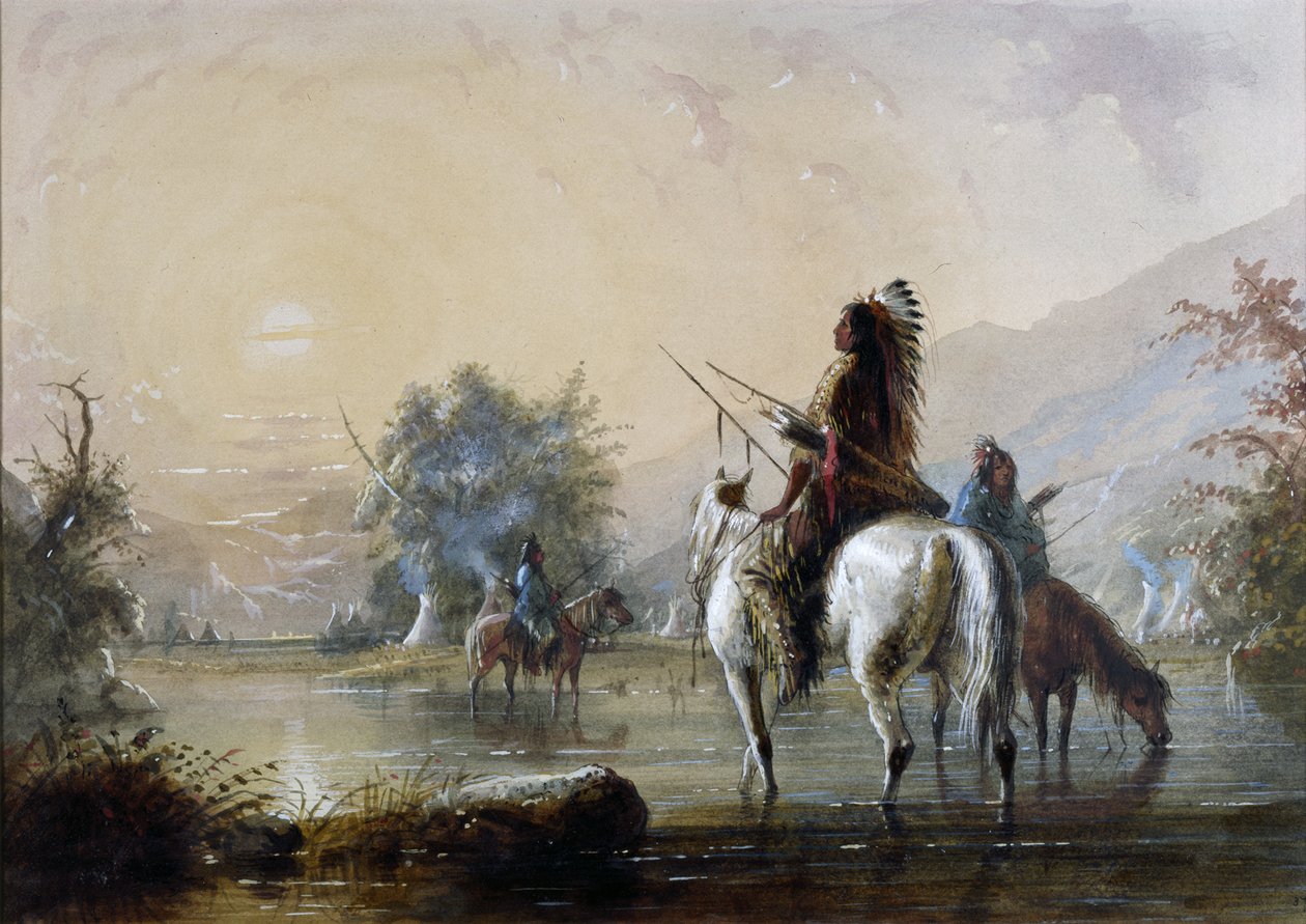 Varjú-tábor alkotó: Alfred Jacob Miller