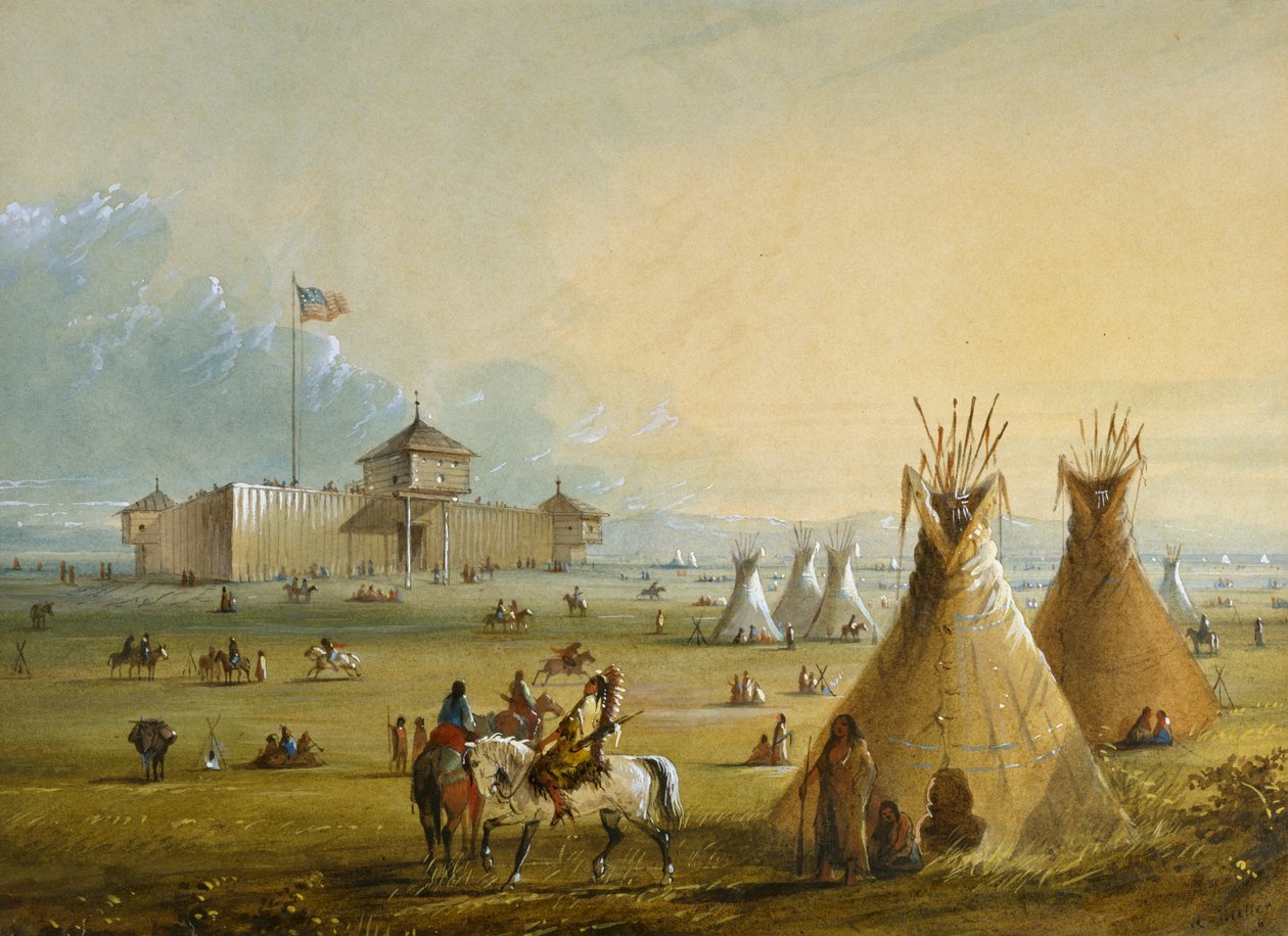 Fort Laramie alkotó: Alfred Jacob Miller