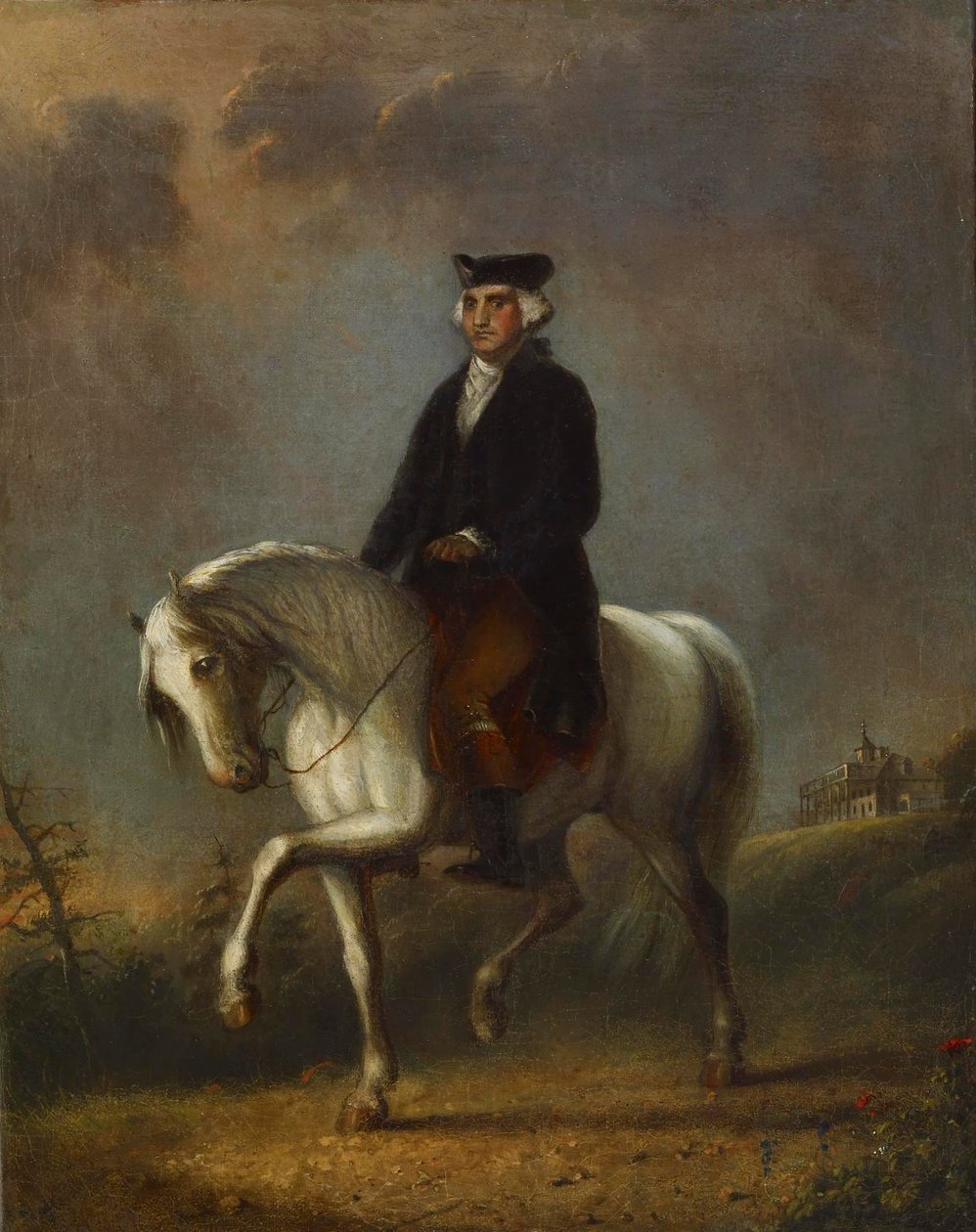 George Washington Mount Vernonban alkotó: Alfred Jacob Miller
