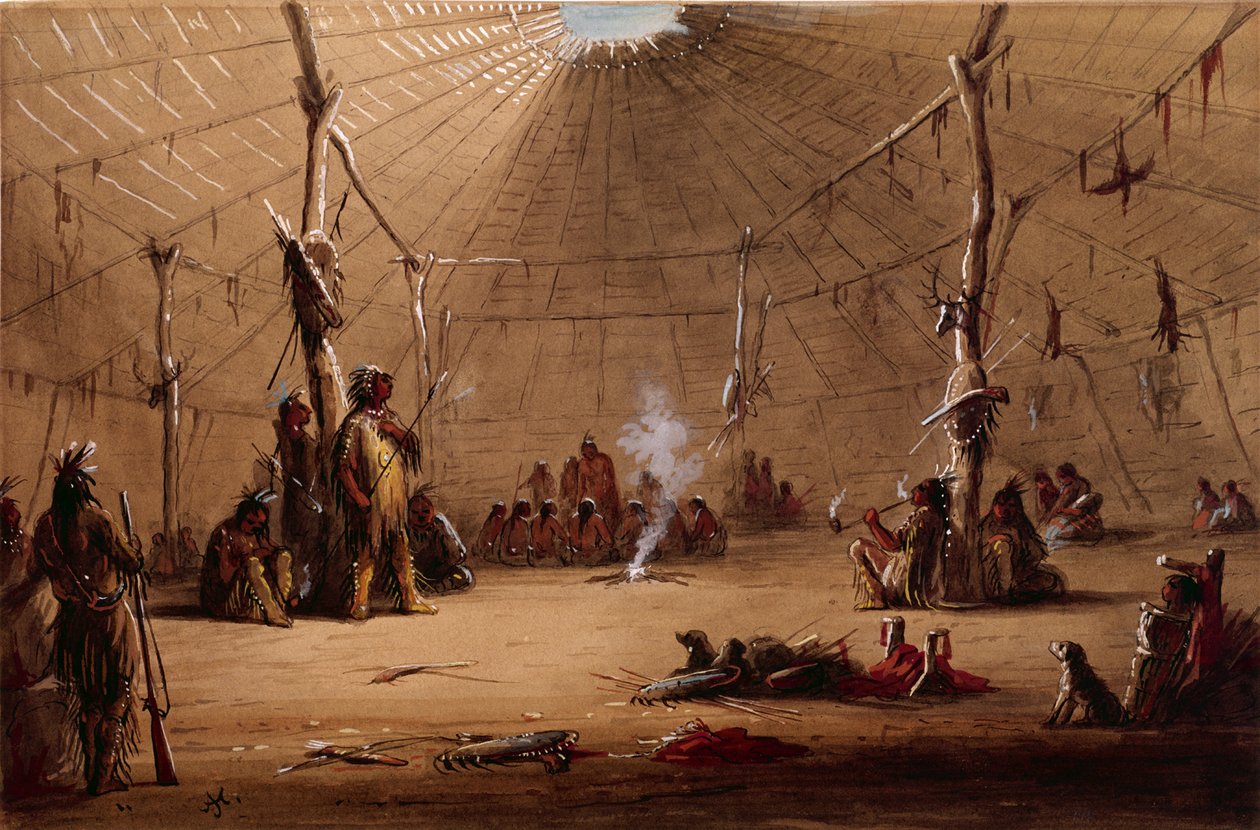 Indian Lodge alkotó: Alfred Jacob Miller