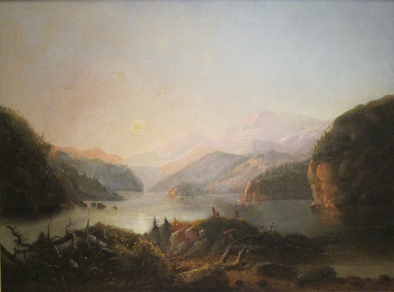 "Lake in the Wind River Country" Alfred Jacob Miller, Cincinnati alkotó: Alfred Jacob Miller