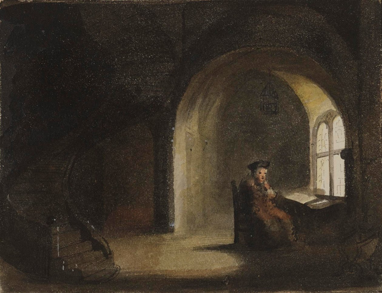 Ablaknál ülő férfi alkotó: Alfred Jacob Miller