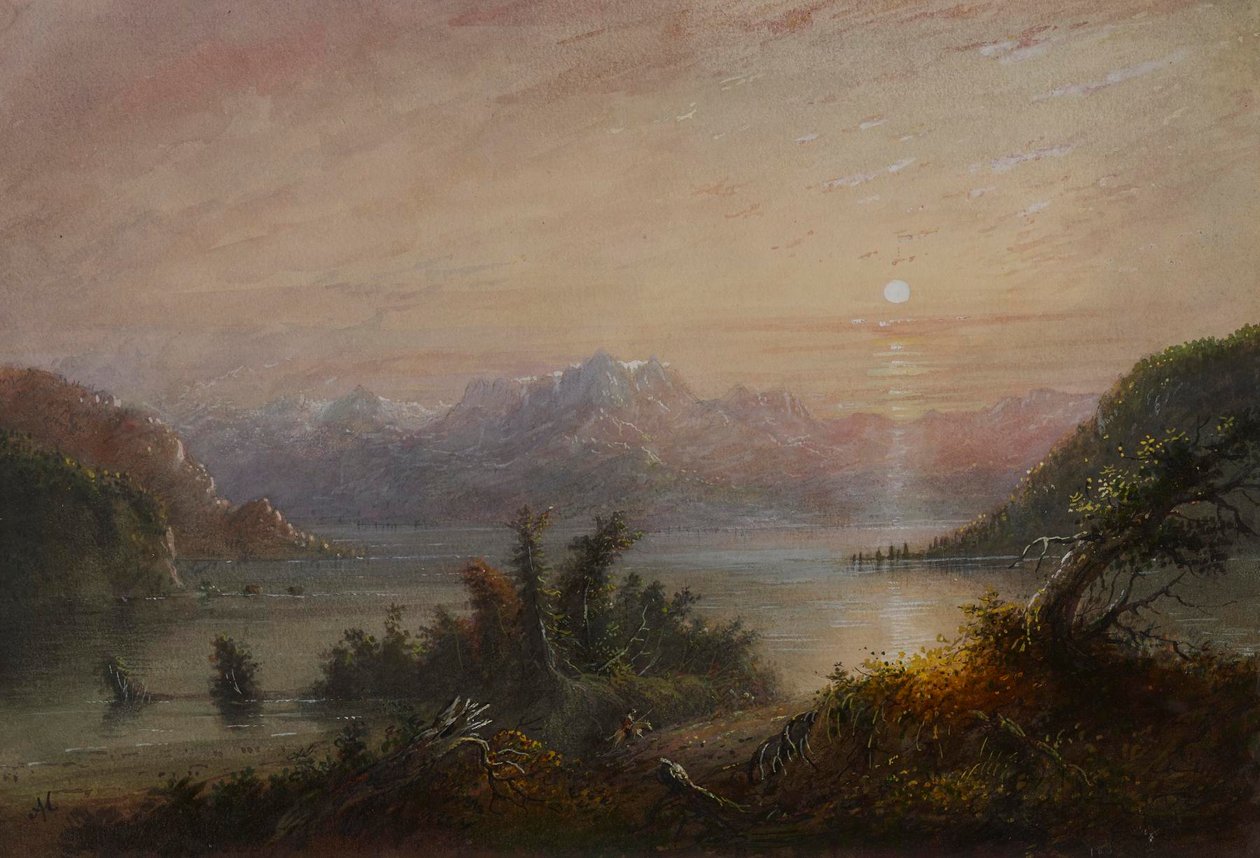 Hegyi-tó alkotó: Alfred Jacob Miller