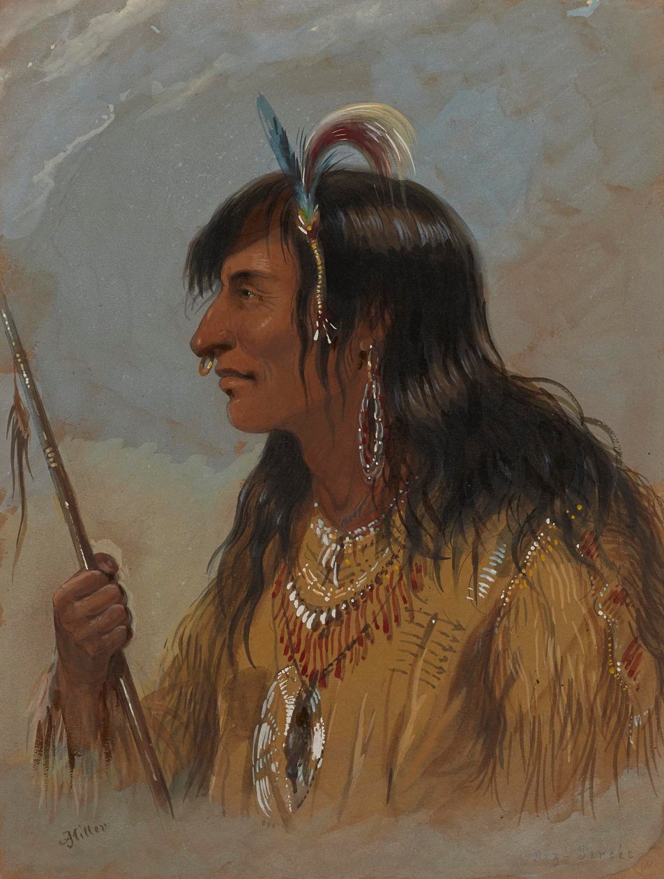 Nez Percés indián alkotó: Alfred Jacob Miller