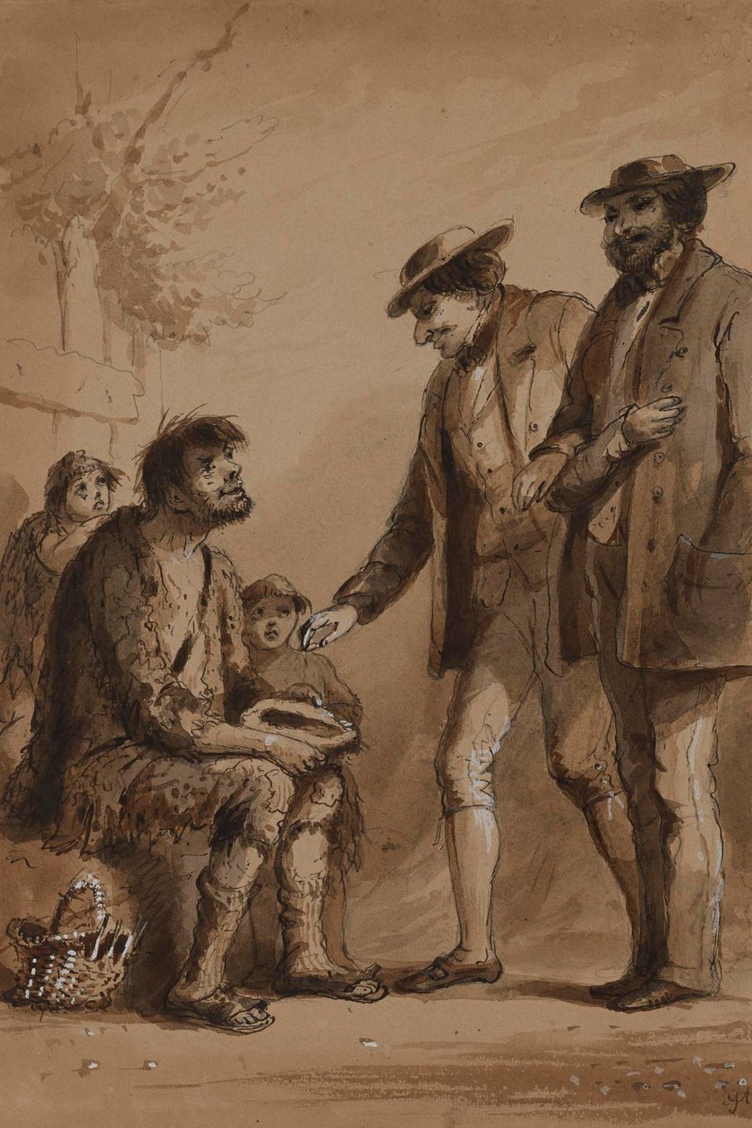 Pat, itt egy shilling! alkotó: Alfred Jacob Miller