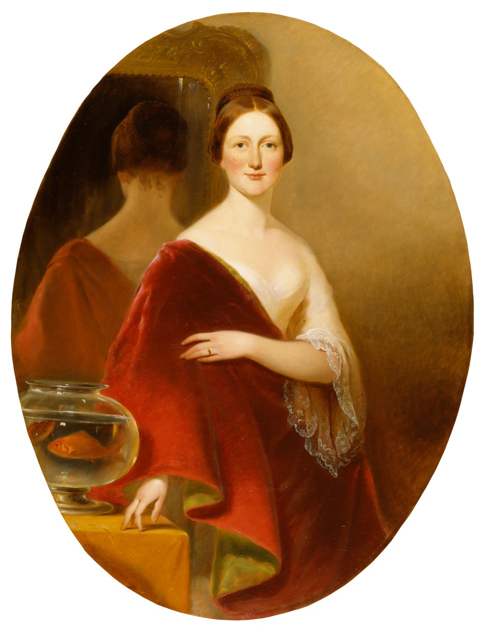 Decatur Howard Miller asszony (Eliza Credilla Hare) portréja alkotó: Alfred Jacob Miller