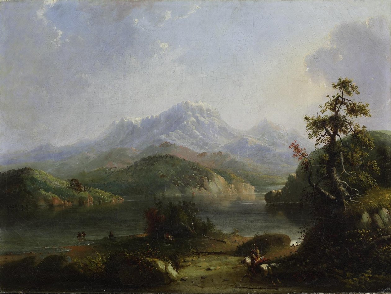A Sziklás-hegység tájképe, a Wind River-hegység alkotó: Alfred Jacob Miller