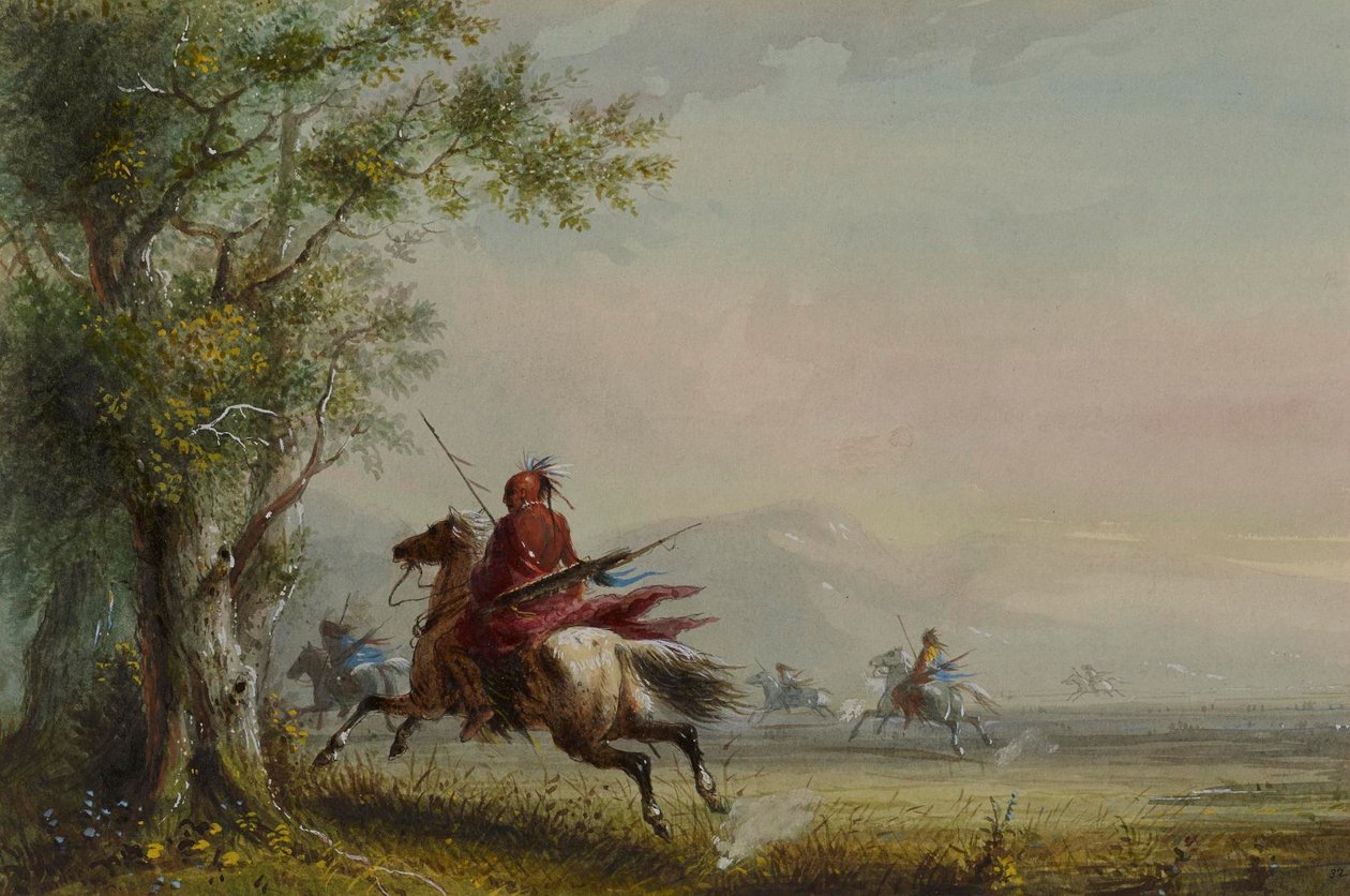 Sziú felderítés alkotó: Alfred Jacob Miller