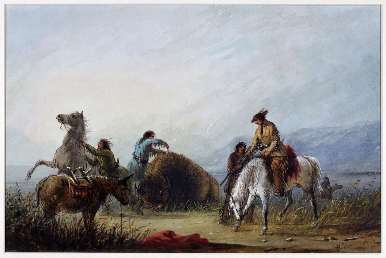 A Hump Rib elkészítése alkotó: Alfred Jacob Miller
