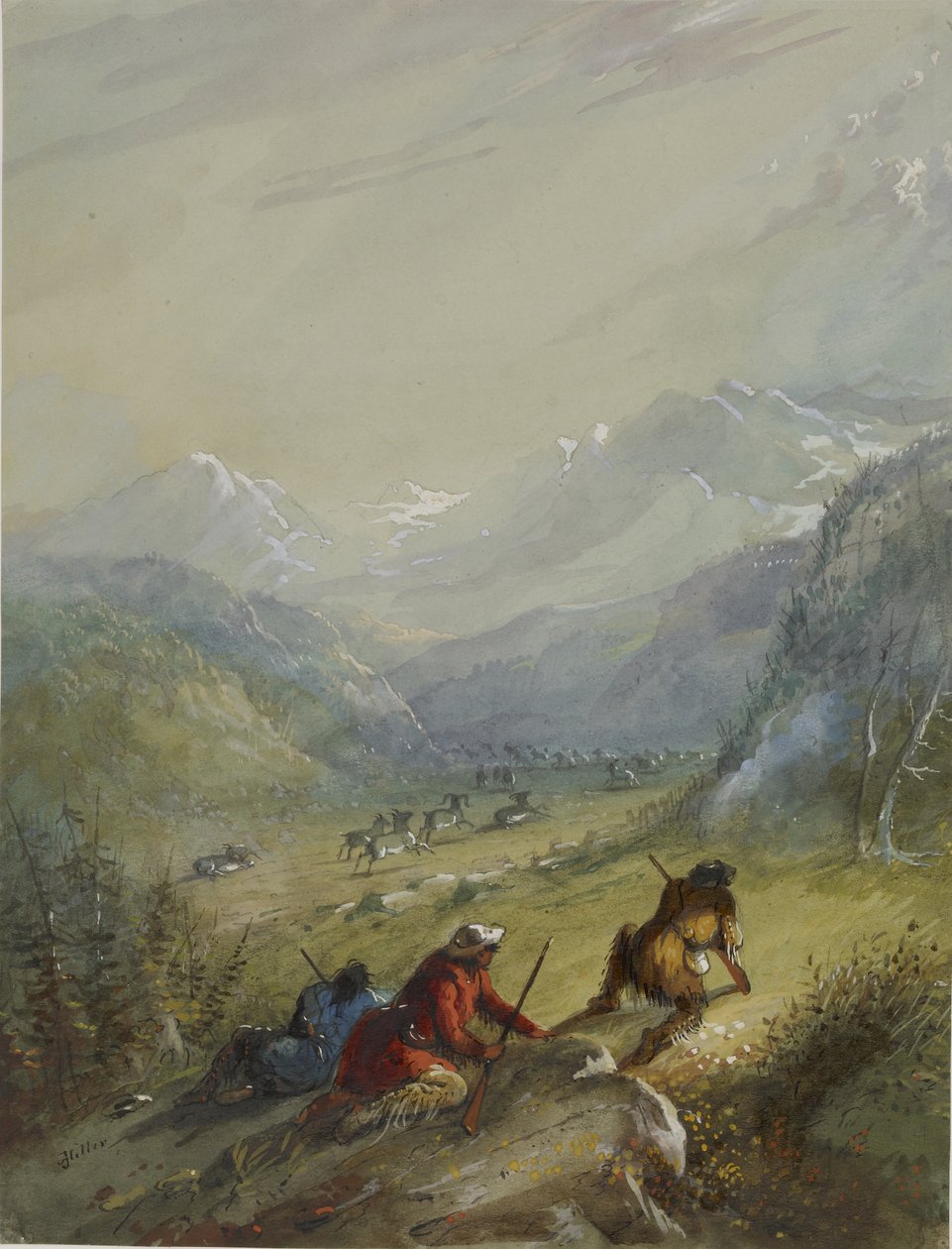 Az argali - hegyi juh alkotó: Alfred Jacob Miller