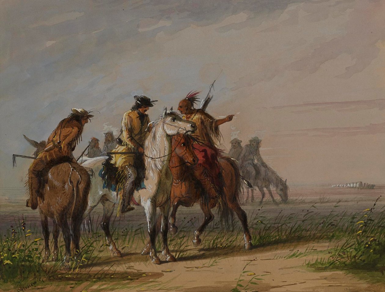 Az indiai bizonyítvány alkotó: Alfred Jacob Miller
