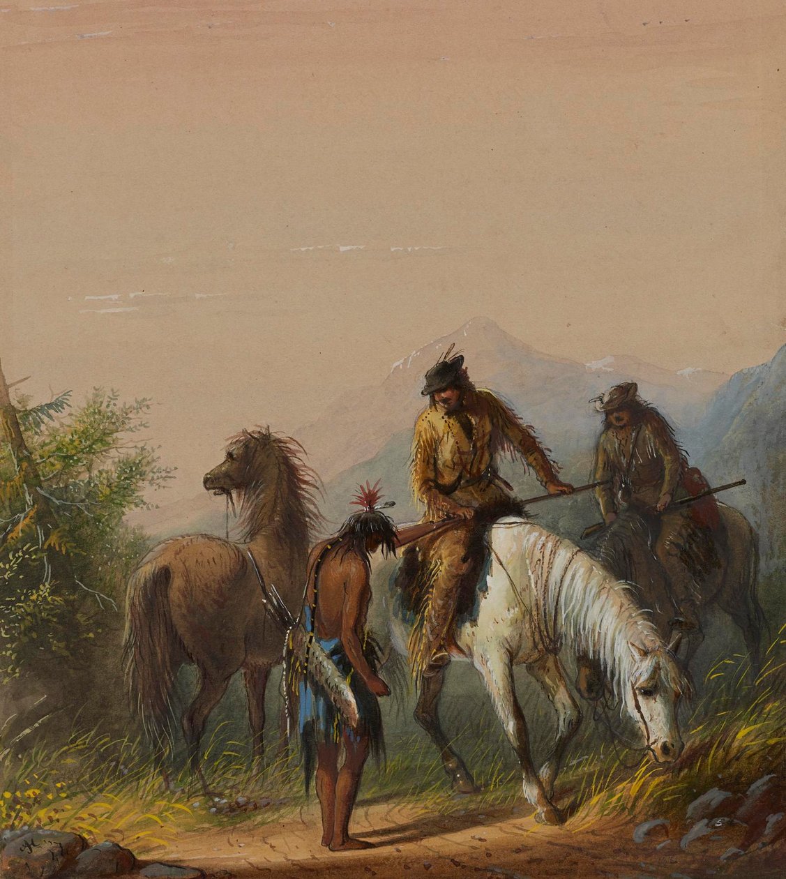 Az indiai jós alkotó: Alfred Jacob Miller