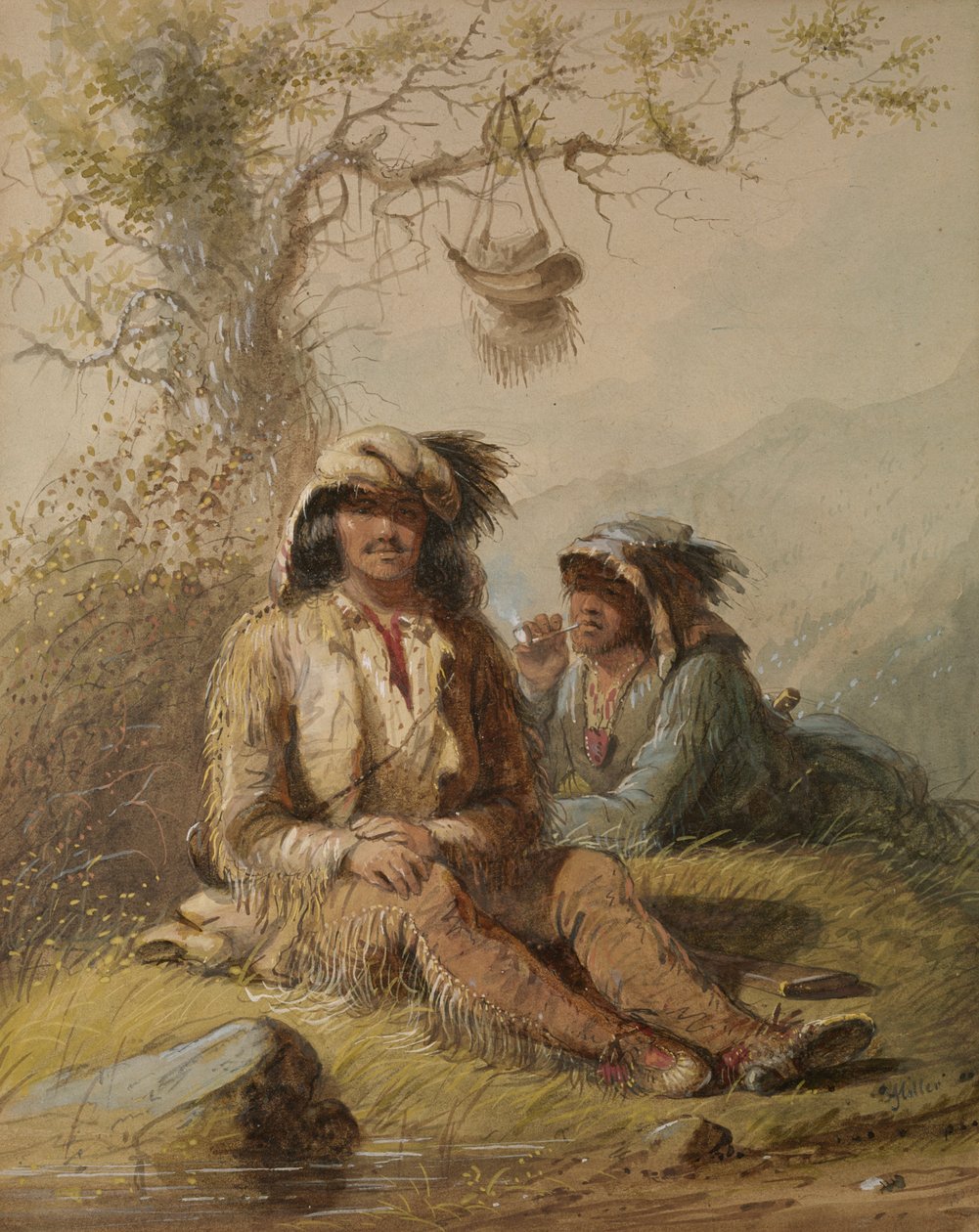 Vadászok alkotó: Alfred Jacob Miller